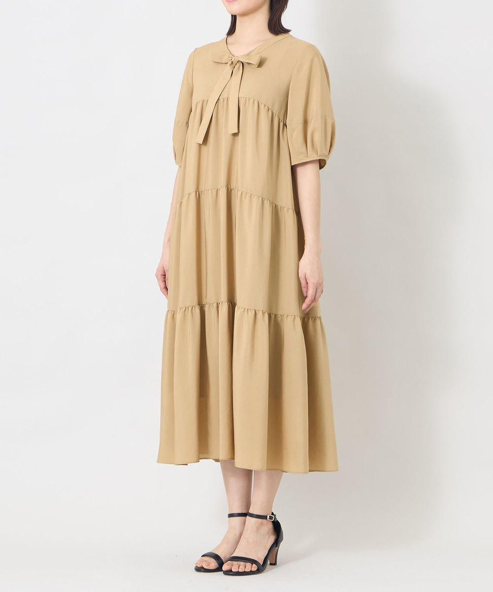 L】ヴェール ティアードドレス(ワンピース)｜TO BE CHIC(トゥー ビー