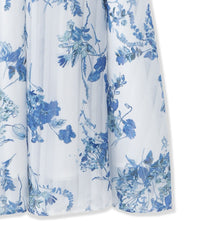 トゥララ　シフォン　ワンピース Lace Ladies ドレス ギャザーシェイプロングシフォンワンピース