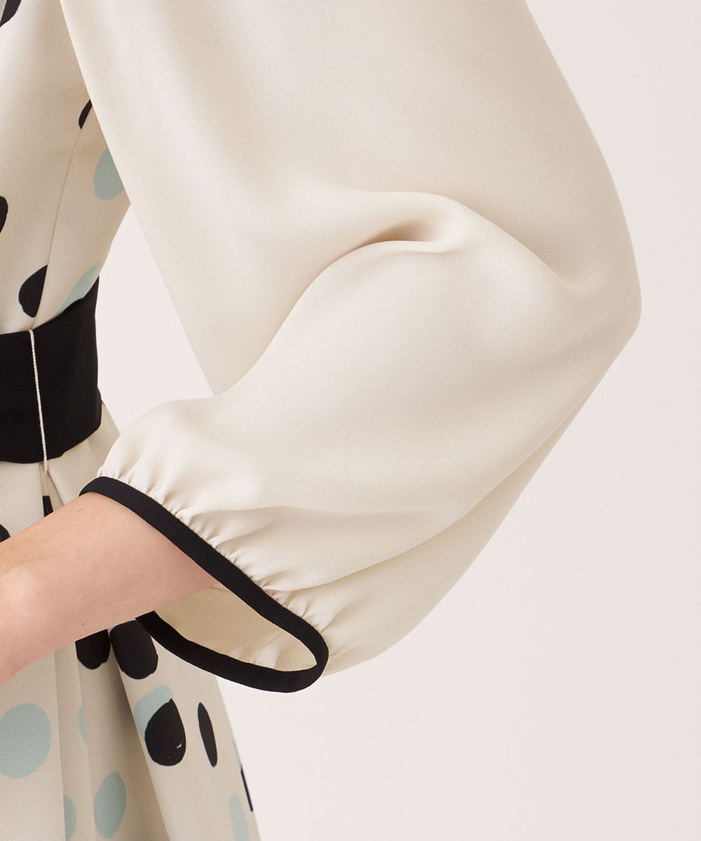 L】ランダムドット ワンピース(ワンピース)｜TO BE CHIC(トゥー ビー
