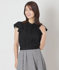 L】ノースリーブ フリルブラウス(トップス)｜TO BE CHIC(トゥー ビー