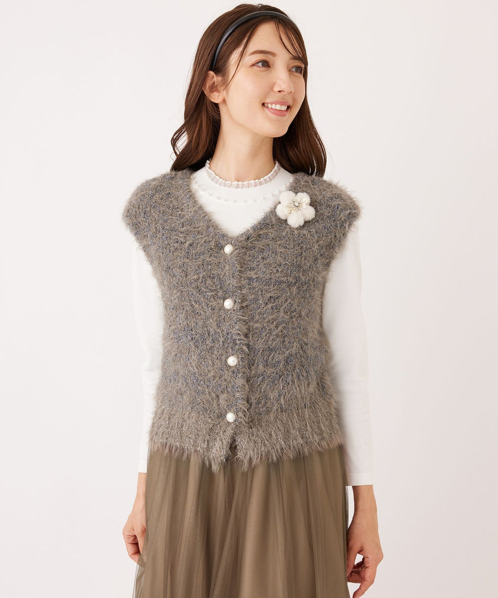 L】フェザーミックス 2WAYジレ(トップス)｜TO BE CHIC(トゥー ビー