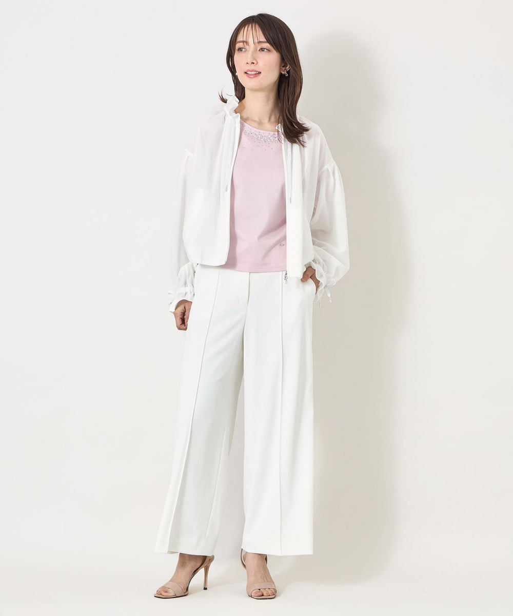 L】ビジュー＆ホットフィックス カットソー(トップス)｜TO BE CHIC