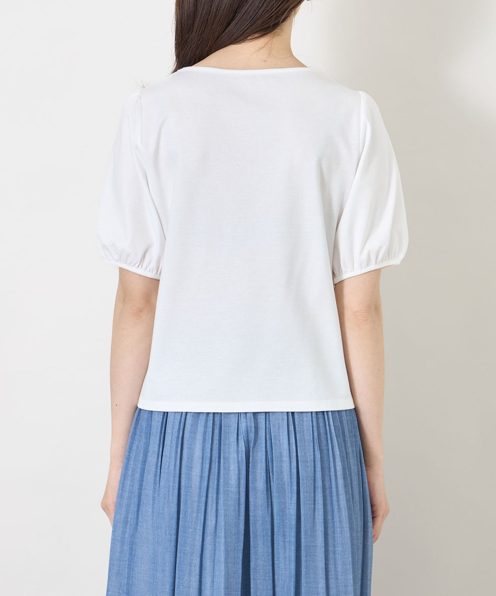 L】ビジュー＆ホットフィックス カットソー(トップス)｜TO BE CHIC