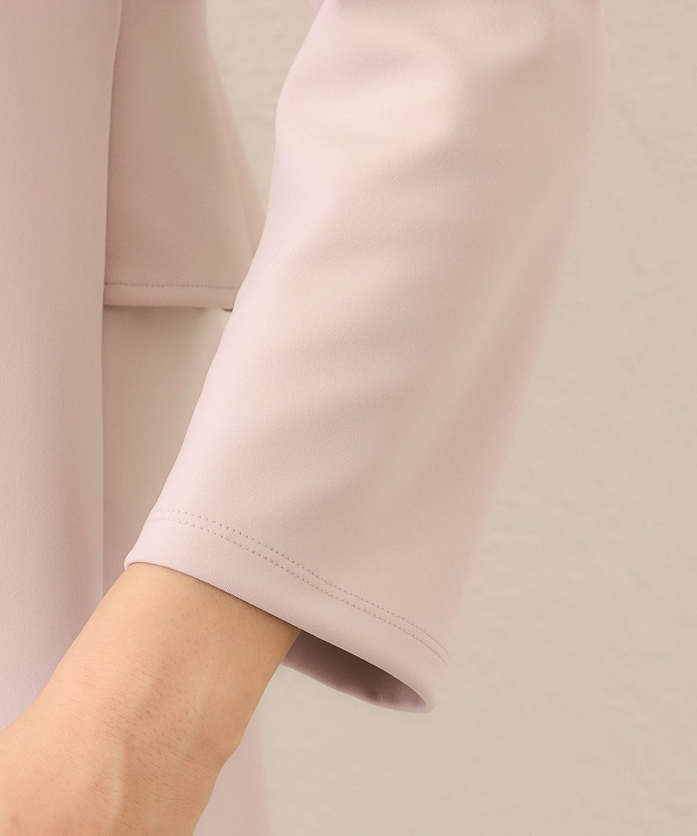 L】マットストレッチダンボール チュニック(トップス)｜TO BE CHIC