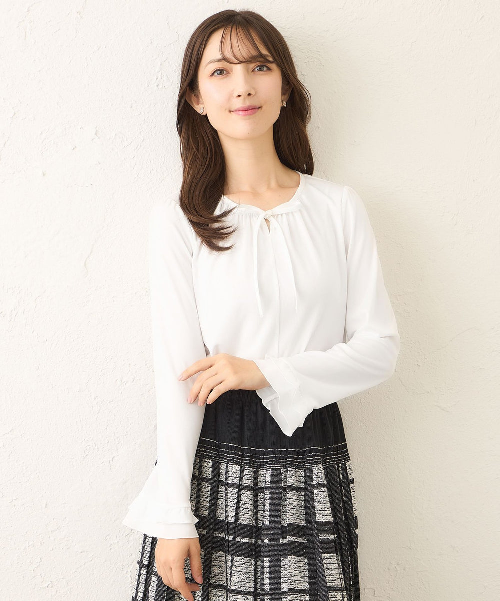 L】リボンビジュー カットソー(トップス)|TO BE CHIC(トゥー L】リボンビジュー カットソー(トップス)|TO BE CHIC(トゥー