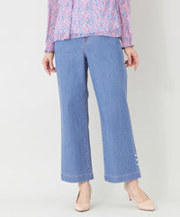 L】エレガンス ワイドデニム(パンツ)｜TO BE CHIC(トゥー ビー シック