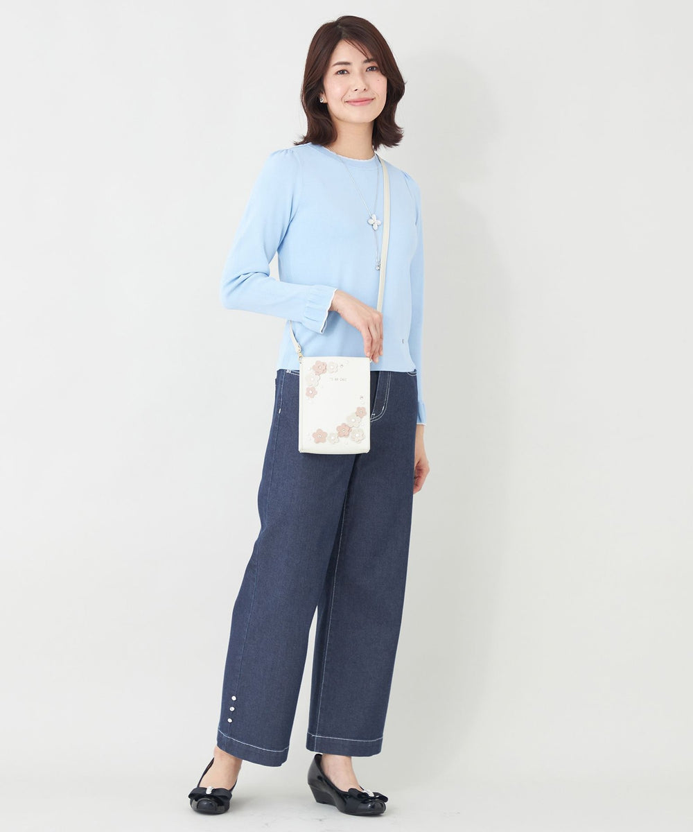 L】エレガンス ワイドデニム(パンツ)｜TO BE CHIC(トゥー ビー シック