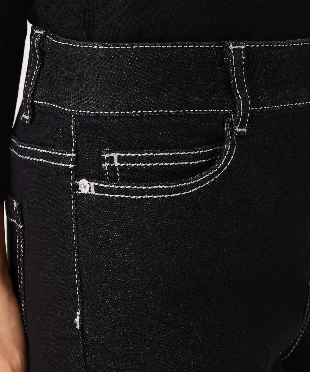 L】ブラック ワイドデニム(パンツ)｜TO BE CHIC(トゥー ビー シック)の