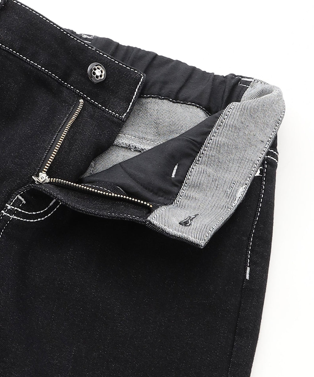 L】ブラック ワイドデニム(パンツ)｜TO BE CHIC(トゥー ビー シック)の