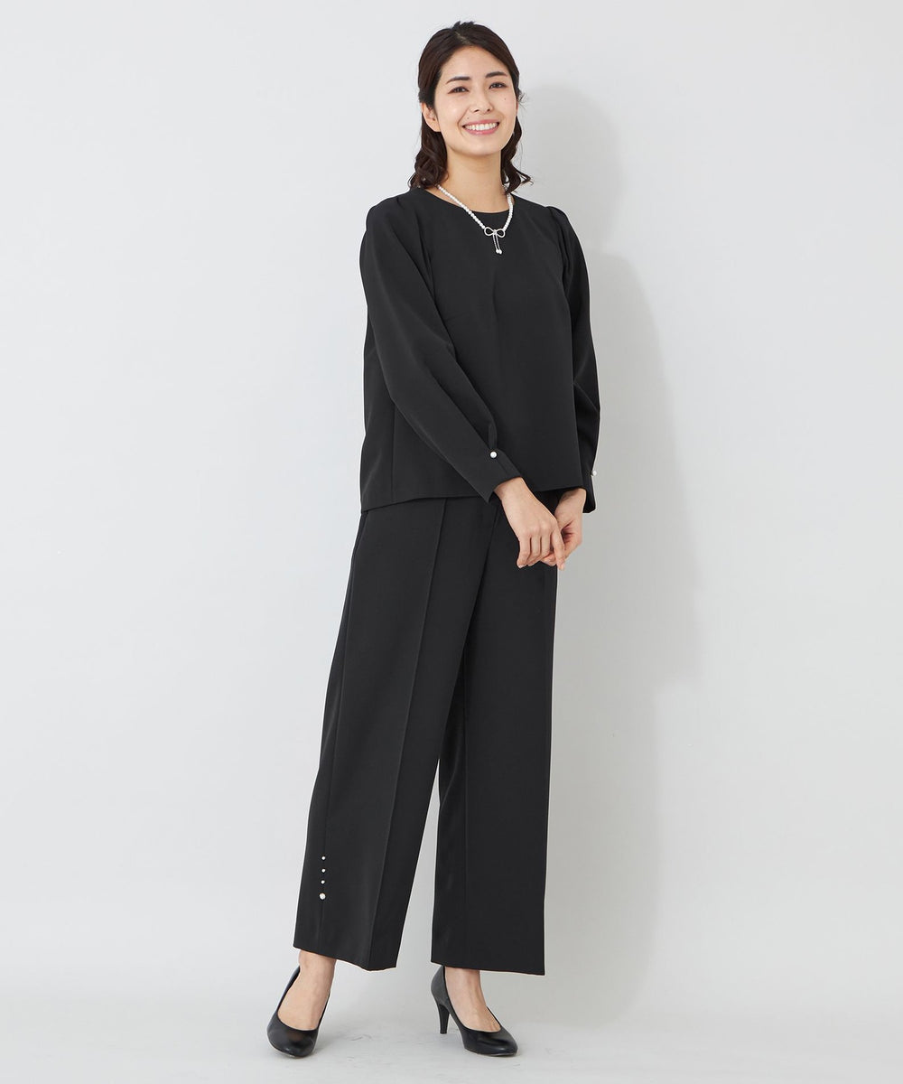 L】デュアルストレッチ ワイドパンツ(パンツ)｜TO BE CHIC(トゥー ビー