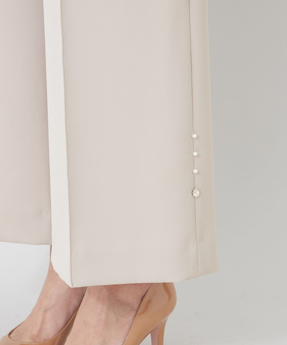 L】デュアルストレッチ ワイドパンツ(パンツ)｜TO BE CHIC(トゥー ビー