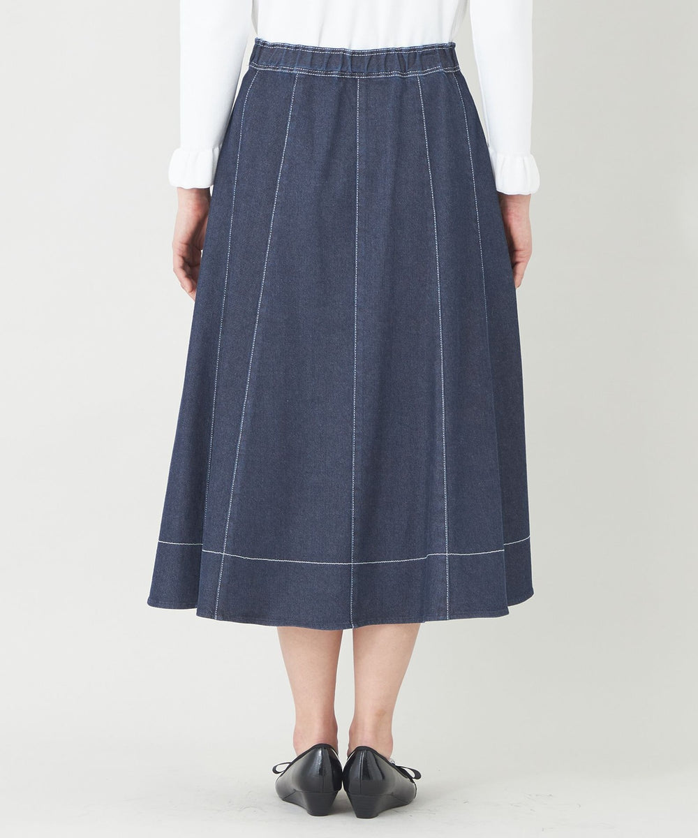 L】エレガンスデニム パネルスカート(スカート)｜TO BE CHIC(トゥー