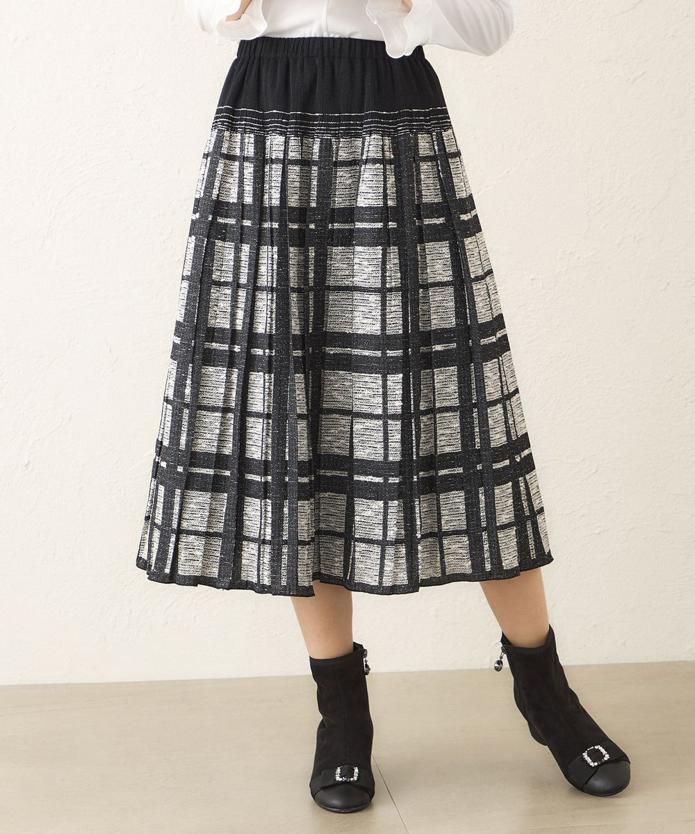 L】ツイード調ジャカード スカート(スカート)｜TO BE CHIC