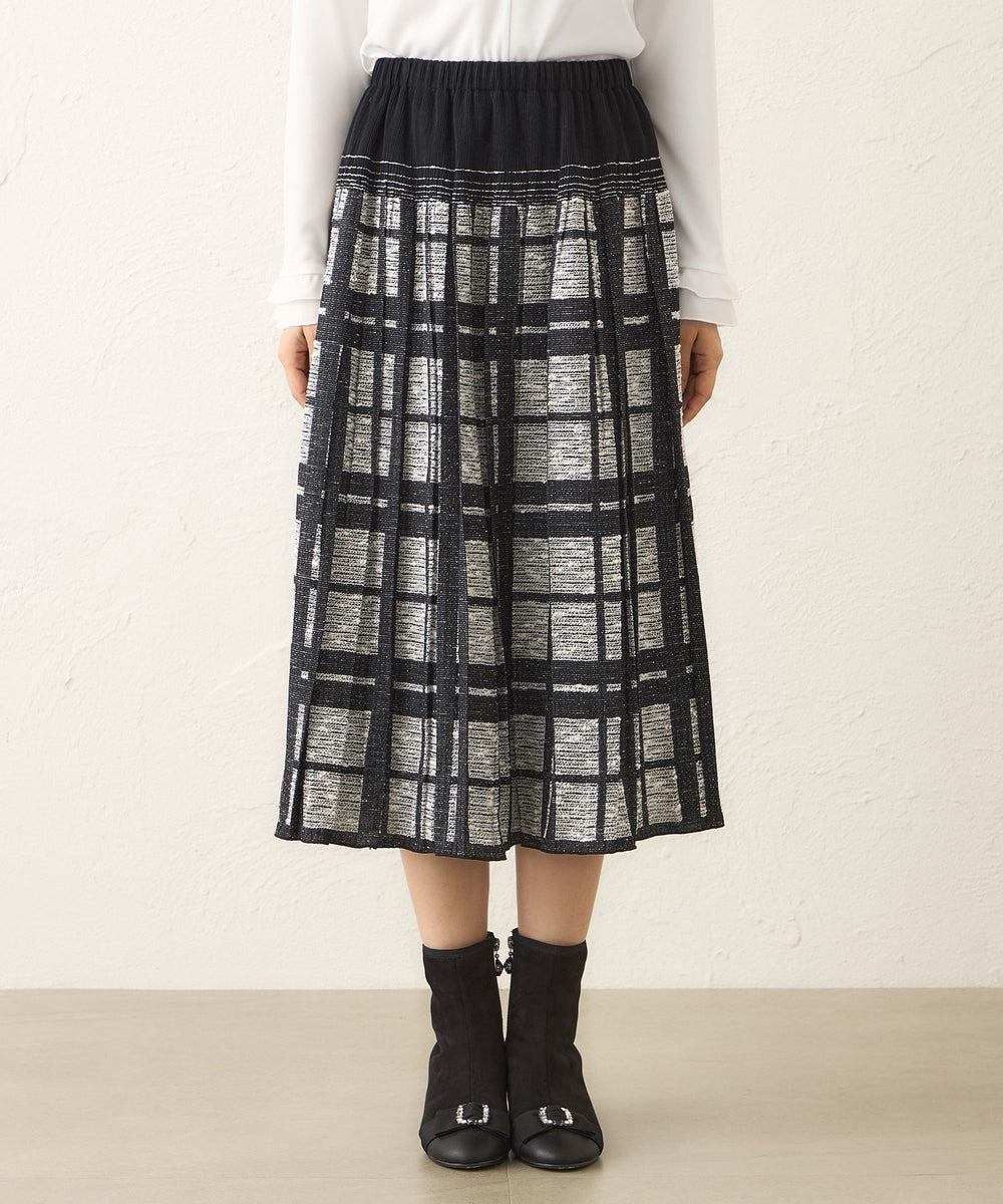 L】ツイード調ジャカード スカート(スカート)｜TO BE CHIC
