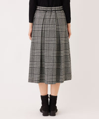 L】グレンチェック タックスカート(スカート)｜TO BE CHIC(トゥー ビー
