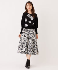 L】アブストラクトフローラル スカート(スカート)｜TO BE CHIC(トゥー