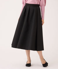 【新品未使用】【TOBECHIC】コントラストが魅力的！夏のスカート　40 L】ランダムタック ツイルスカート(スカート)｜TO BE CHIC(トゥー ビー