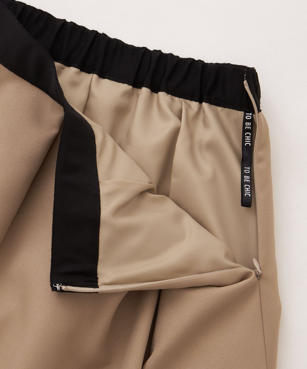 L】ランダムタック ツイルスカート(スカート)｜TO BE CHIC(トゥー ビー