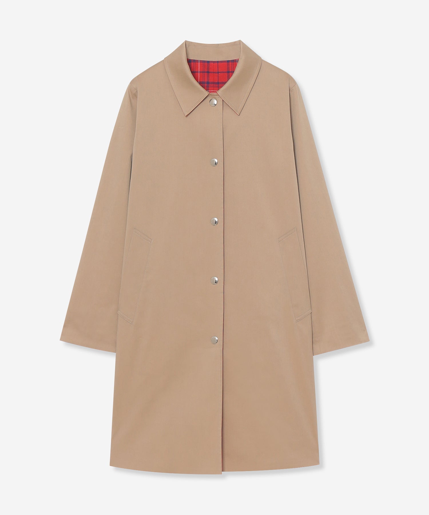 婦人画報10月号掲載】【BANTON/バントン】リバーシブルチェックコート
