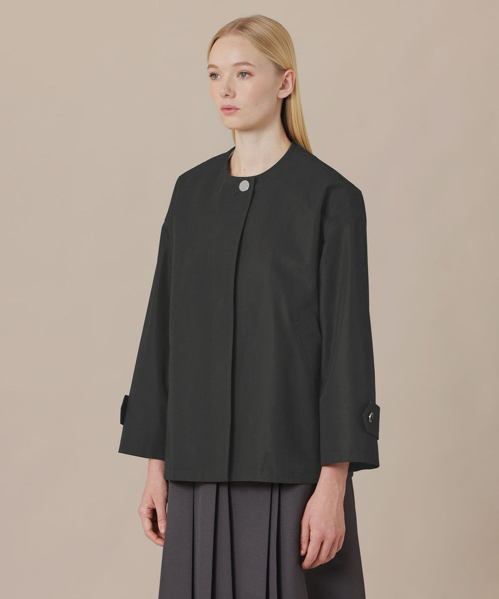 メナード ROSLEY/ロズリー】ウエザーコットンノーカラーショートコート(コート