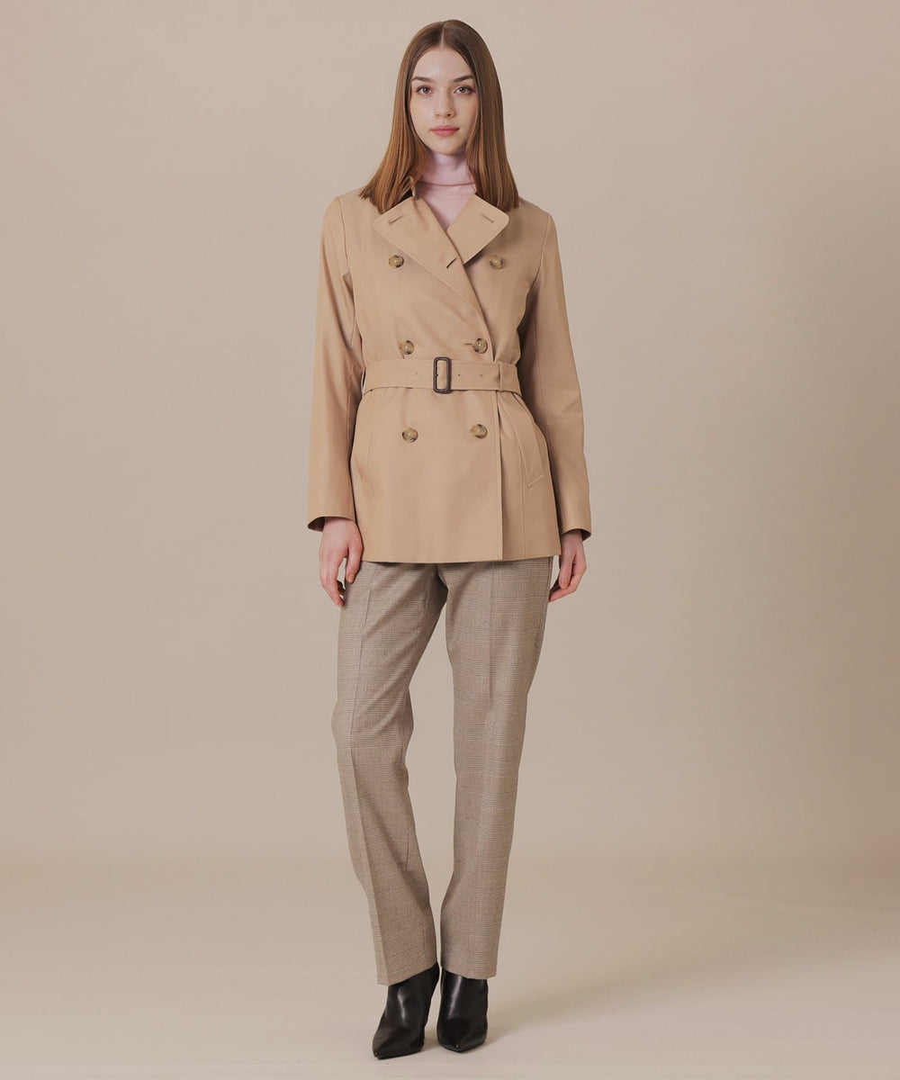 未使用✨　マッキントッシュ　ロンドン　トレンチコート　46 ブラウンベージュ GABARDINE 19】【LOGIE/ロージー】ショートトレンチコート