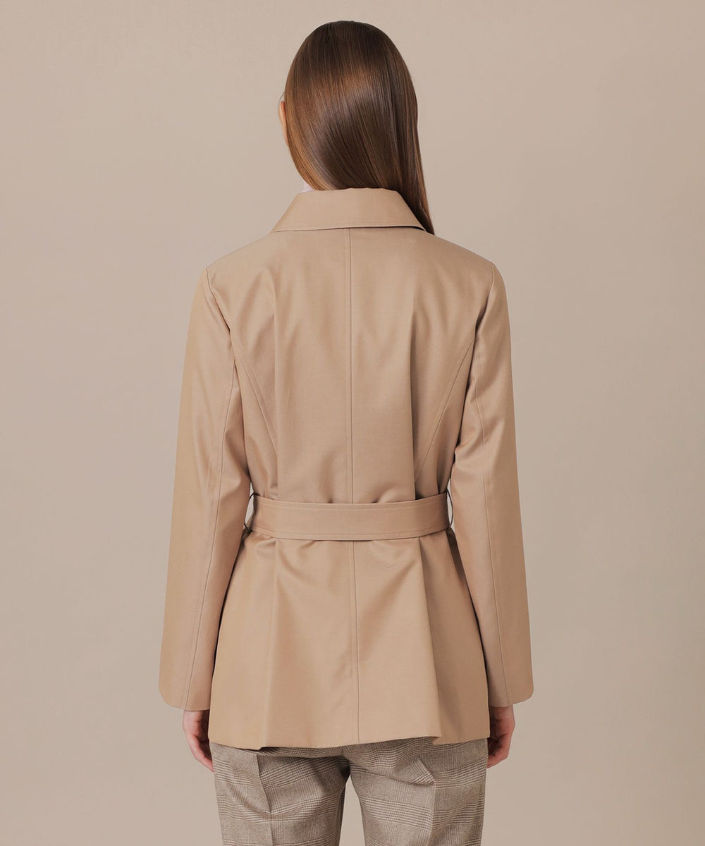 マッキントッシュロンドン♪ショート丈トレンチコート LEON掲載】【DUNFORD TRENCH】ギャバジントレンチコート(コート