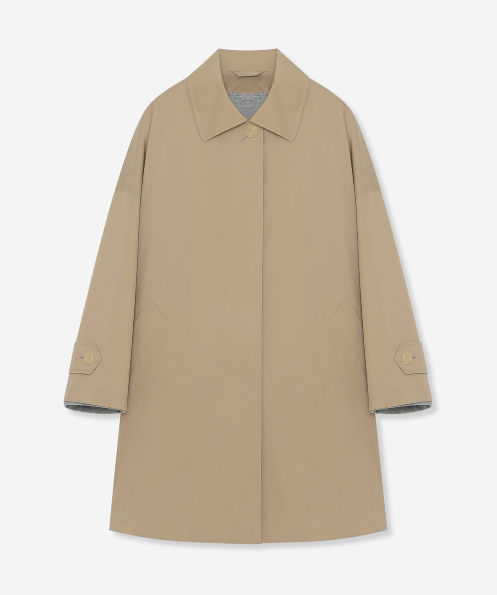 極美品　マッキントッシュロンドン　タフタ　レインコート　撥水リボンベルト大きい ROSLEY/ロズリー】レインナイロンタフタコート(コート