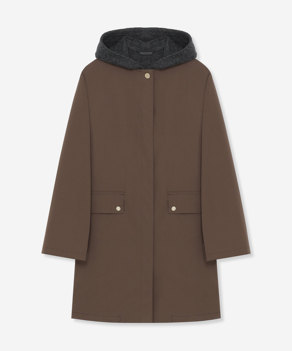 婦人画報11月号掲載】ポリエステルオックスフォード3WAYコート(コート