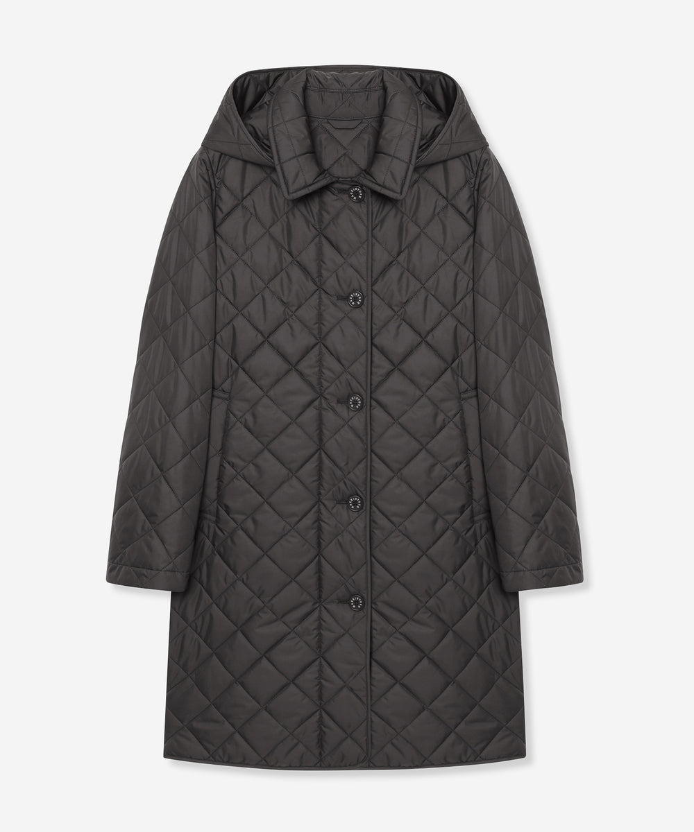 キルティングタフタフーデットコート(コート)｜MACKINTOSH LONDON