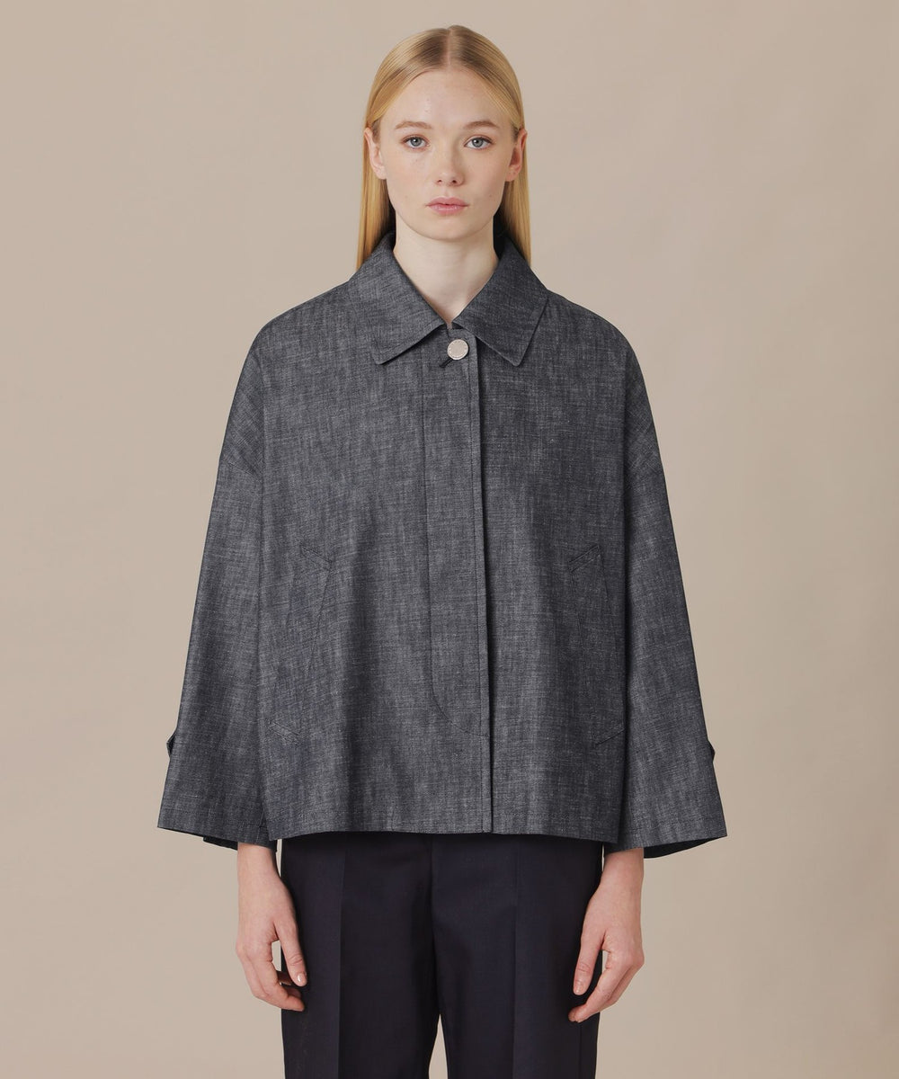 未使用新品★マッキントッシュロンドン★ロズリー デニムステンカラーショートコート ROSLEY/ロズリー】デニムステンカラーショートコート(コート