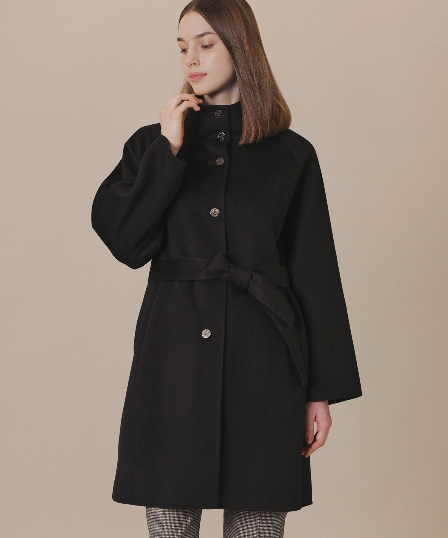 未使用に近い✨マッキントッシュロンドン ウール カシミヤ コート WEB・一部店舗限定】カシミヤブレンドウールリバースタンドカラー
