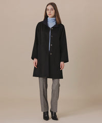 WEB・一部店舗限定】カシミヤブレンドウールリバースタンドカラー