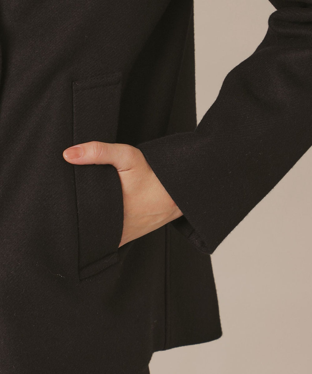 KEIGHLEY/キースリー】ウールダブルクロスメルトンショート