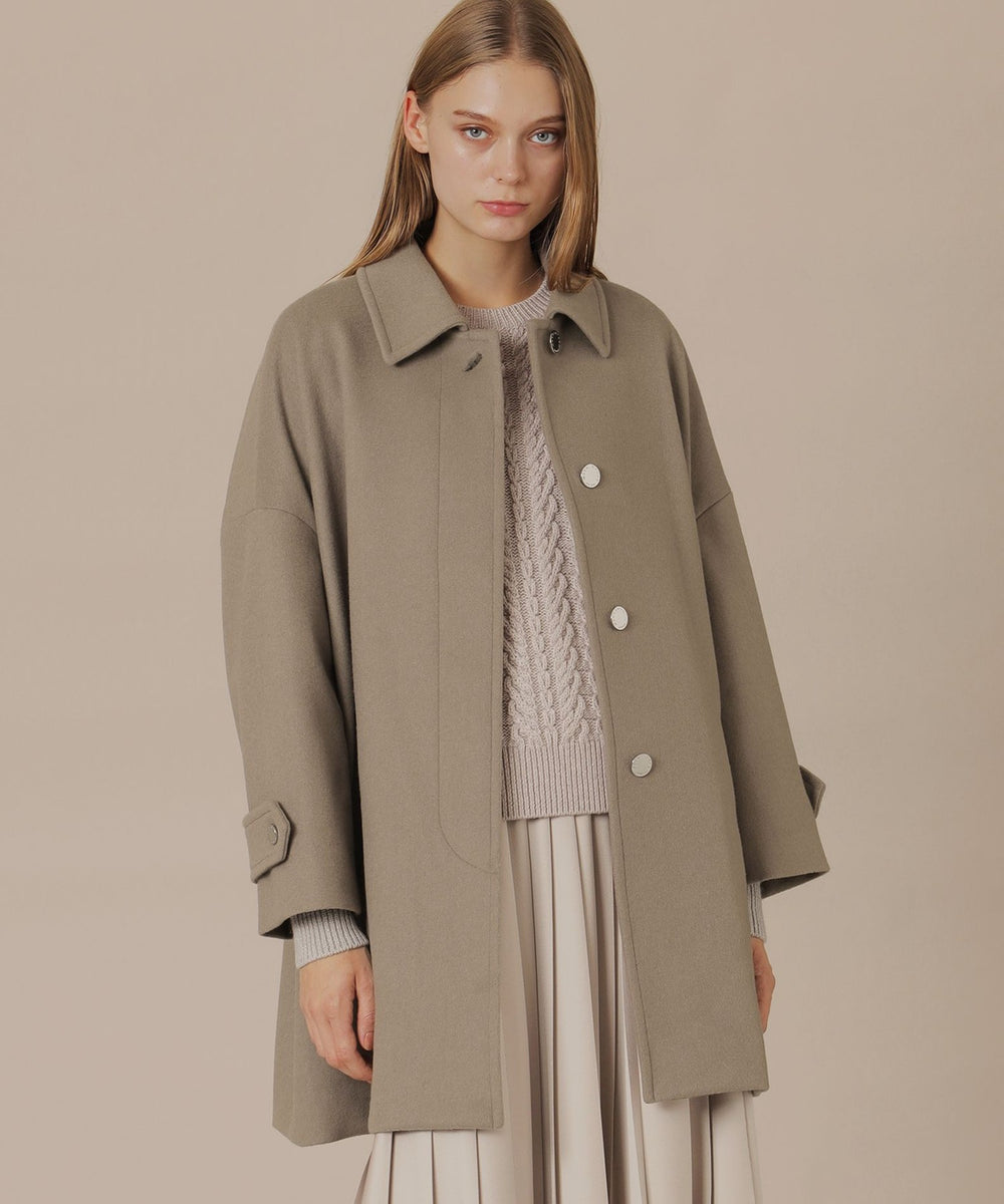 MACKINTOSH LONDON ROSLEY ビーバーステンカラーコート エクラ掲載】【ROSLEY/ロズリー】ピュアラムビーバーステン