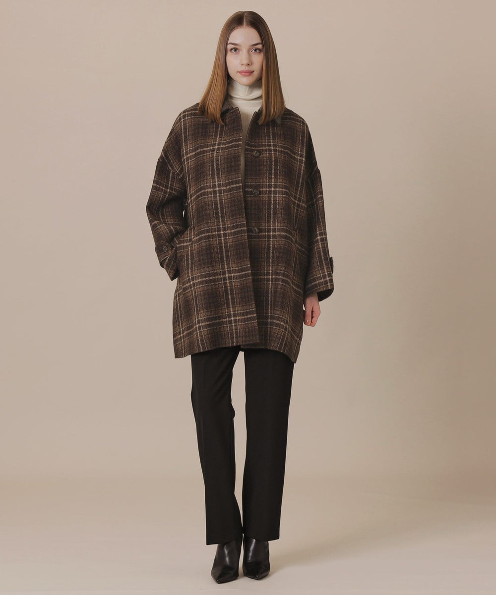 美品　マッキントッシュロンドン　ダッフルコート　ハウスチェック　M 厚手 WEB・一部店舗限定】【ROSLEY/ロズリー】ウールリバーチェックコート