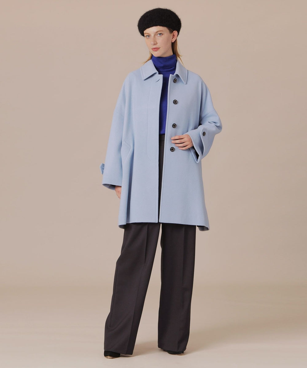 ROSLEY/ロズリー】ファインウールメルトンステンカラーコート