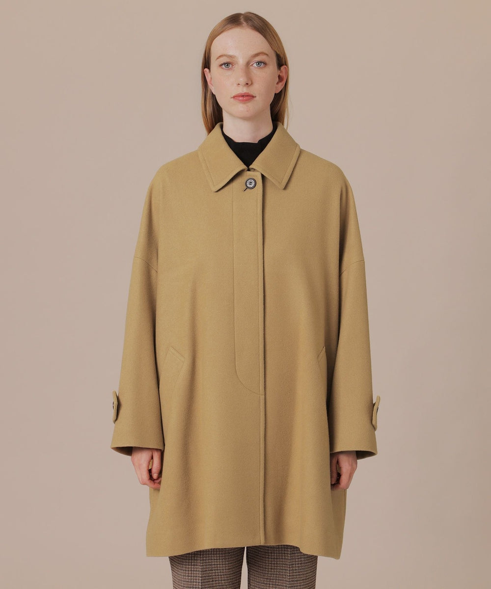 ROSLEY/ロズリー】ファインウールメルトンステンカラーコート