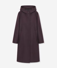 CHRYSTON/クリストン】ウールダブルクロスメルトンフーデットコート