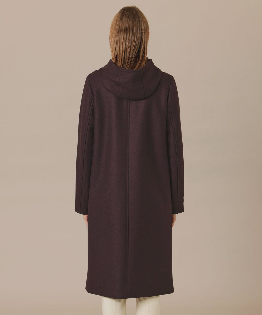 CHRYSTON/クリストン】ウールダブルクロスメルトンフーデットコート