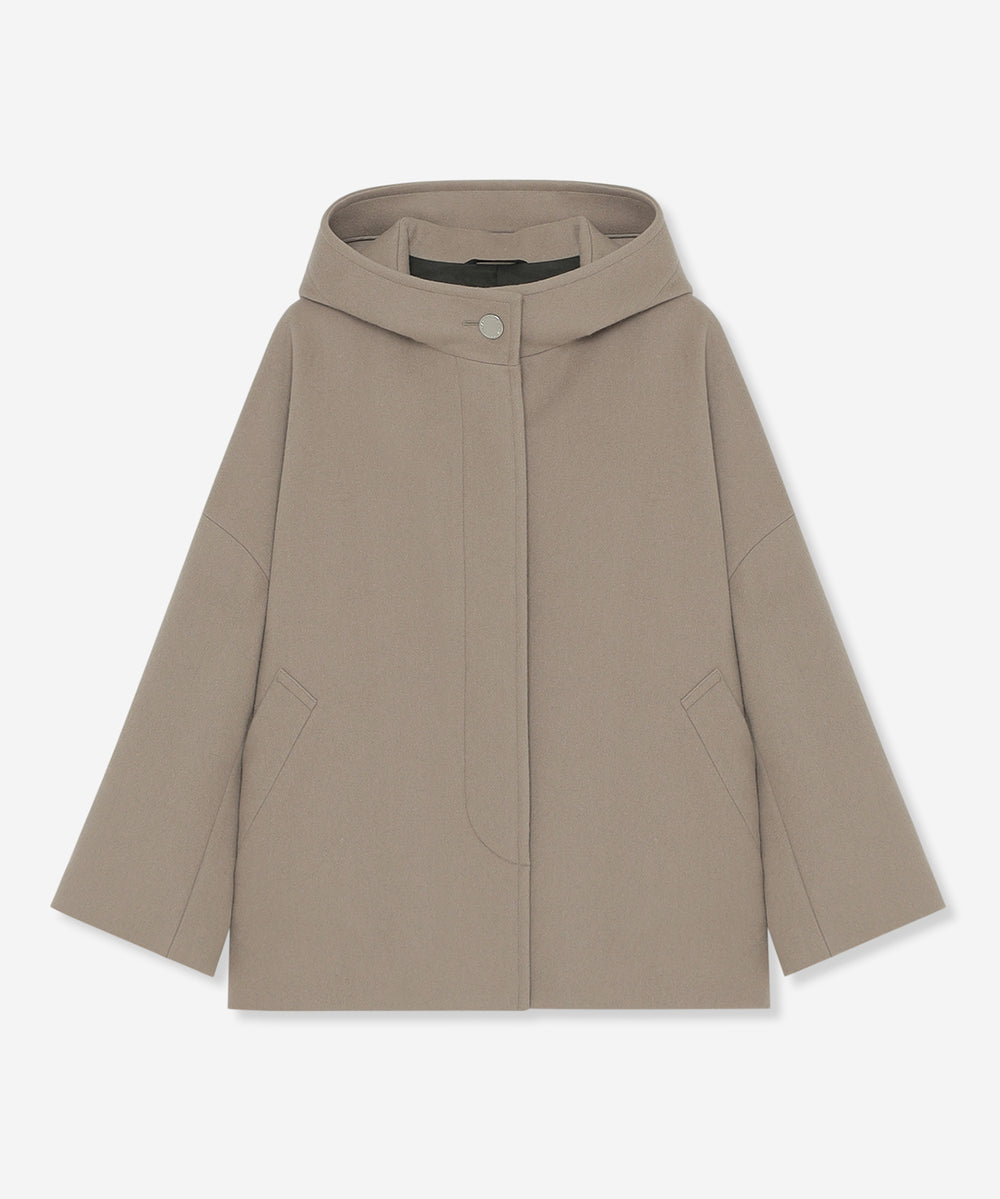 MinxMars ベージュ コート ROSLEY/ロズリー】ウエザーコットンノーカラーコート(コート