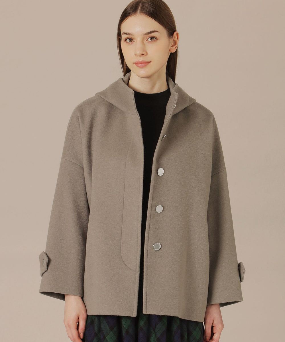 ROSLEY/ロズリー】ぺコラム圧縮ビーバーフーデットコート(コート