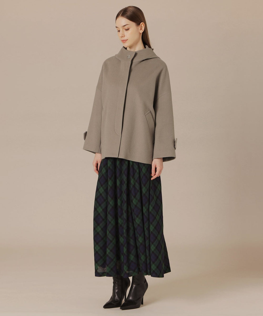 ROSLEY/ロズリー】ぺコラム圧縮ビーバーフーデットコート(コート