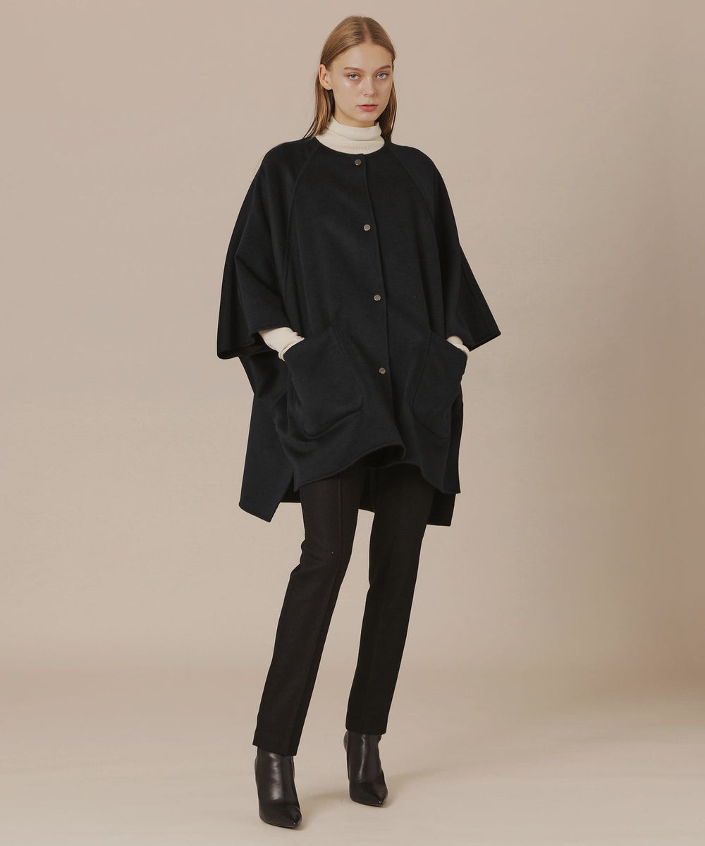 コードマスター 15ポンド 婦人画報11月号掲載】カシミヤブレンドウールポンチョ(コート