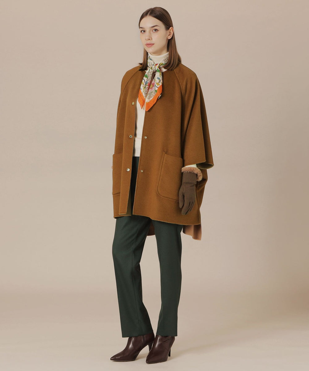 美品　英国製　Mackintosh マッキントッシュ　ウール　ポンチョ　コート IENA ポンチョ MACKINTOSH/マッキントッシュ 別注 LYNESS