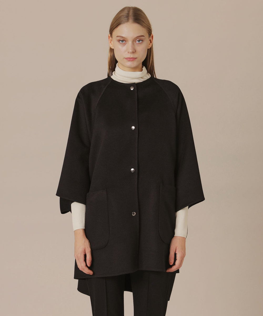 マッキントッシュ　ポンチョ 婦人画報11月号掲載】カシミヤブレンドウールポンチョ(コート