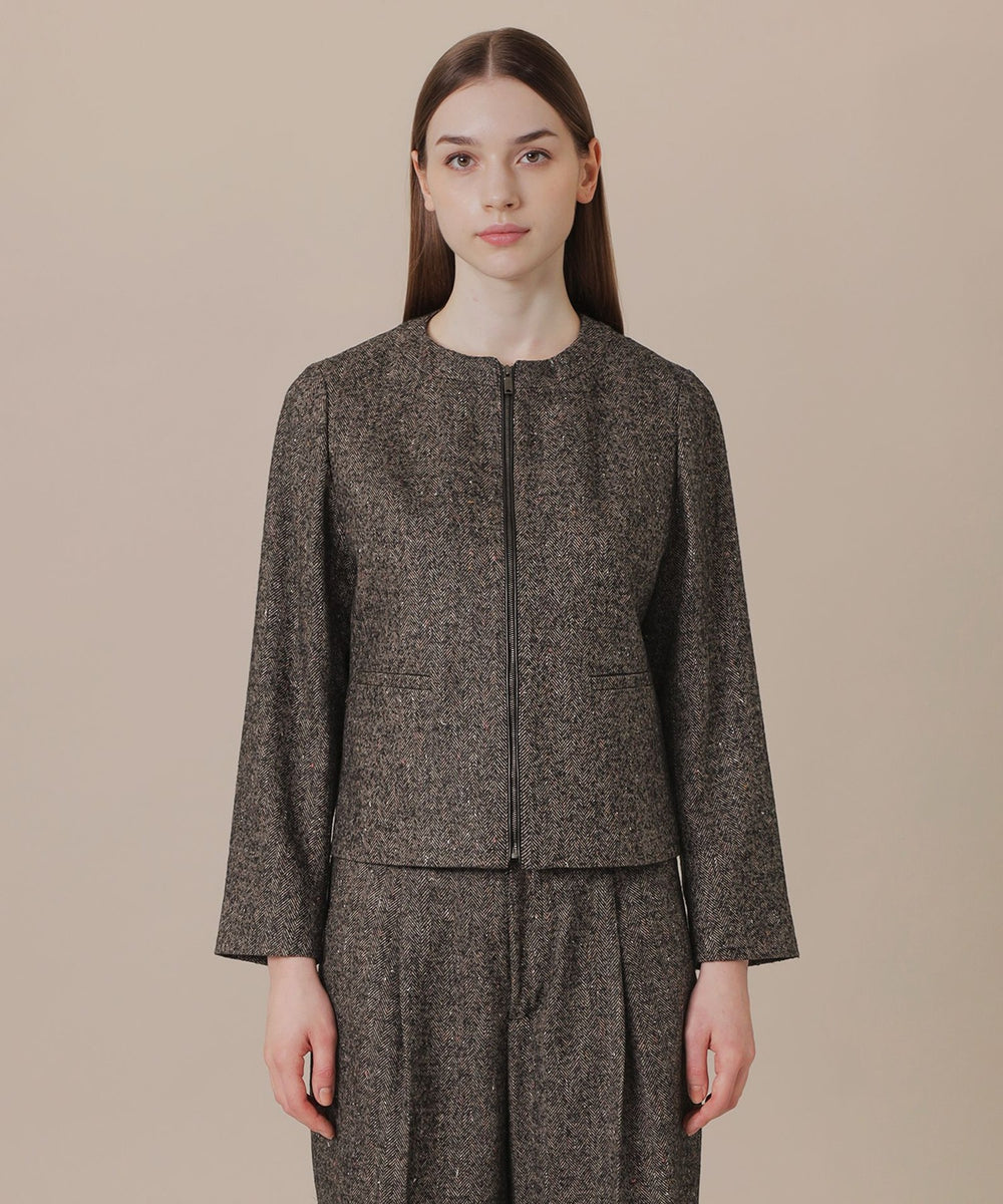 WEB・一部店舗限定】カラーネップヘリンボンジャケット(ジャケット