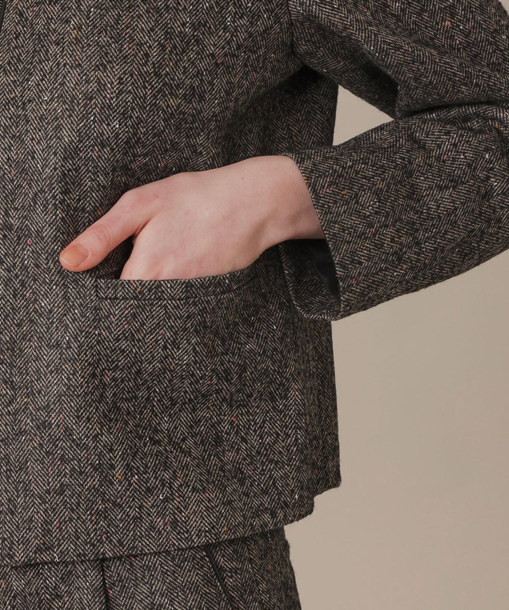 WEB・一部店舗限定】カラーネップヘリンボンジャケット(ジャケット