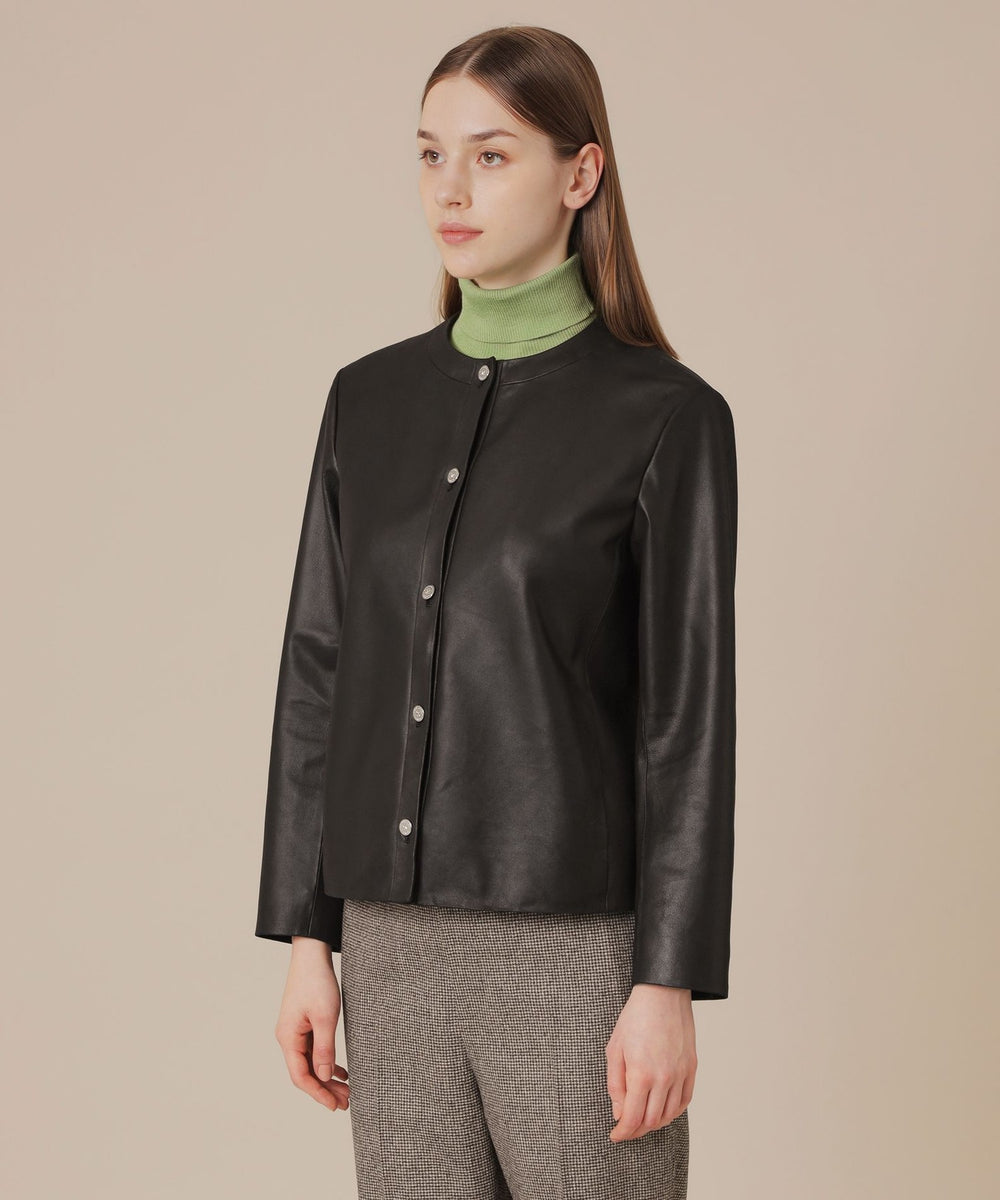 ノーカラーレザージャケット(ジャケット)｜MACKINTOSH LONDON