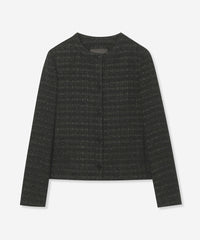 美品✨MACKINTOSH LONDON コットンツイードノーカラージャケット セール】 コットンツイードジャケット （ノーカラージャケット