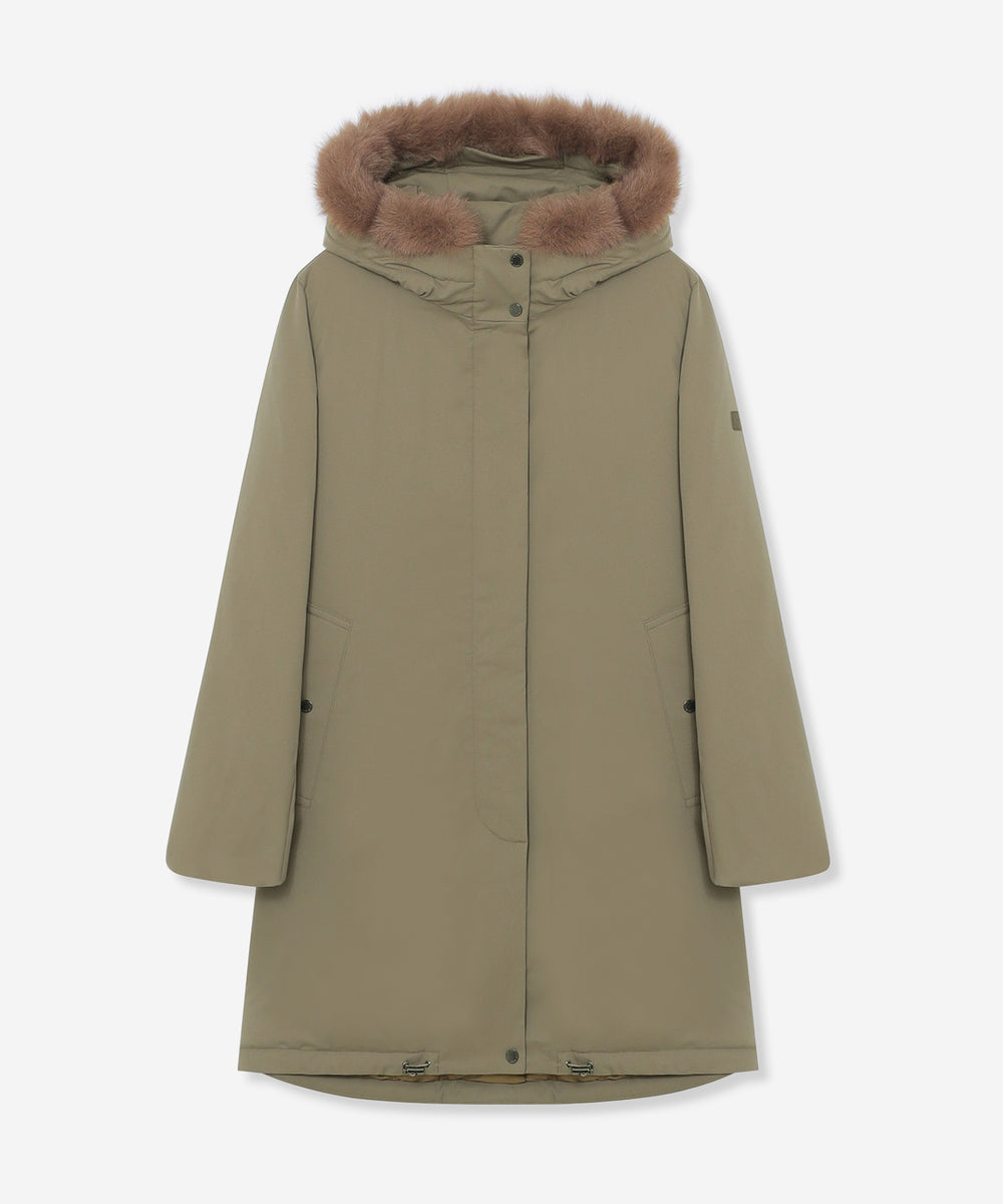 WEB・一部店舗限定】ポリエステルオックスフォードフーデットダウン